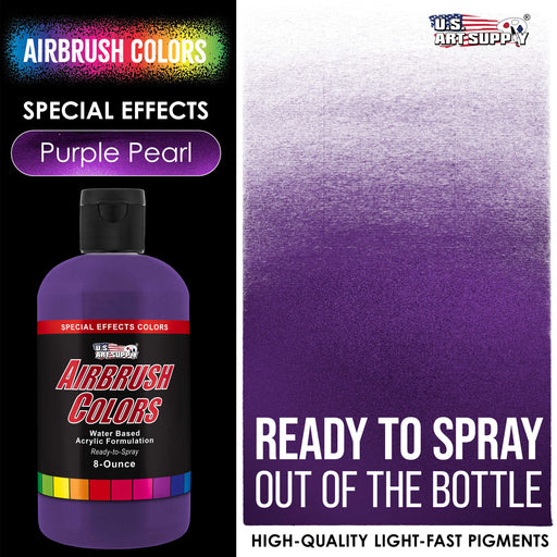 Purple Pearl, Pearlized Special Effects Acrylic Airbrush Paint, 8 oz.