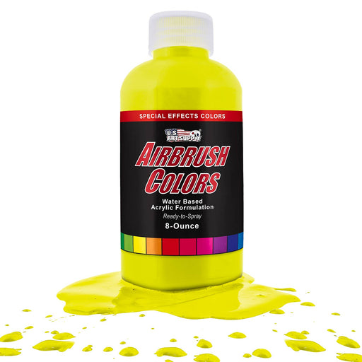 Neon Chartruesse, Fluorescent Special Effects Acrylic Airbrush Paint, 8 oz.