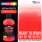 Neon Red, Acrylic Special Effects Airbrush Paint, 8 oz. Ready to Spray