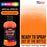 Neon Orange, Fluorescent Special Effects Acrylic Airbrush Paint, 8 oz.