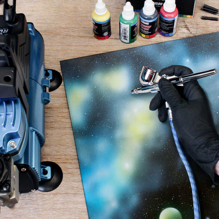 Neon Blue, Acrylic Special Effects Airbrush Paint, 8 oz. Ready to Spray