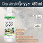 Clear Gesso Primer (16oz) for Oil & Acrylic Painting - Enhances Blending & Canvas Paint Prep - Mixable Clear Gesso Primer for Acrylic Painting