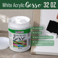 White Gesso Primer - 32oz, for Oil & Acrylic Paint - Superior Coverage, Canvas Prep, Mixable White Gesso Paint Artists