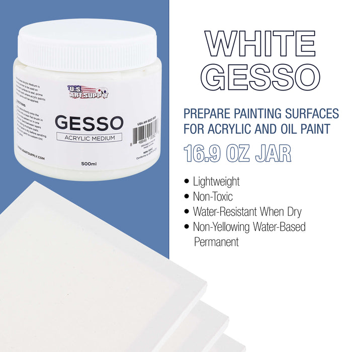 White Gesso Acrylic Medium, 500ml Tube