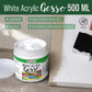 White Gesso Primer - 16.9oz (500ml) for Oil & Acrylic Paint - Superior Coverage, Canvas Prep, Mixable White Gesso Paint Artists