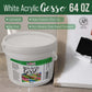White Gesso Primer - 64oz, for Oil & Acrylic Paint - Superior Coverage, Canvas Prep, Mixable White Gesso Paint Artists