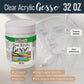 Clear Gesso Primer - 32oz, for Oil & Acrylic Paint - Superior Coverage, Canvas Prep, Mixable Clear Gesso Paint Artists