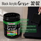 Black Gesso Primer - 32oz, for Oil & Acrylic Paint - Superior Coverage, Canvas Prep, Mixable White Gesso Paint Artists