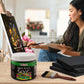 Black Gesso Primer - 16.9oz (500ml) for Oil & Acrylic Paint - Superior Coverage, Canvas Prep, Mixable White Gesso Paint Artists