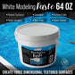 Acrylic Modeling Paste White - 64oz, Lightweight, Flexible, Mixable, Sandable, and Archival-Safe
