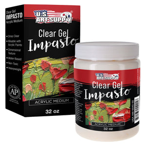 Impasto Clear Acrylic Gel Medium, 32oz - Layering & Extending Acrylic Paint