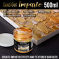 Impasto Gold Acrylic Gel Medium (500ml Tub) - Layering & Extending Acrylic Paint