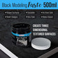 Acrylic Modeling Paste Black - 16.9oz (500ml) Lightweight, Flexible, Mixable, Sandable, and Archival-Safe