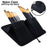 15 Piece Artist Long Handle Paint Brush Set in Zippered Nylon Pop-Up Travel Storage Case