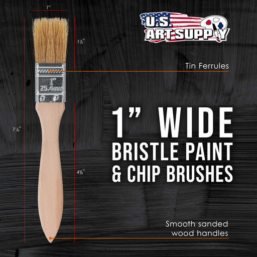 720 Pack of 1 inch Paint and Chip Paint Brushes for Paint, Stains, Varnishes, Glues, and Gesso