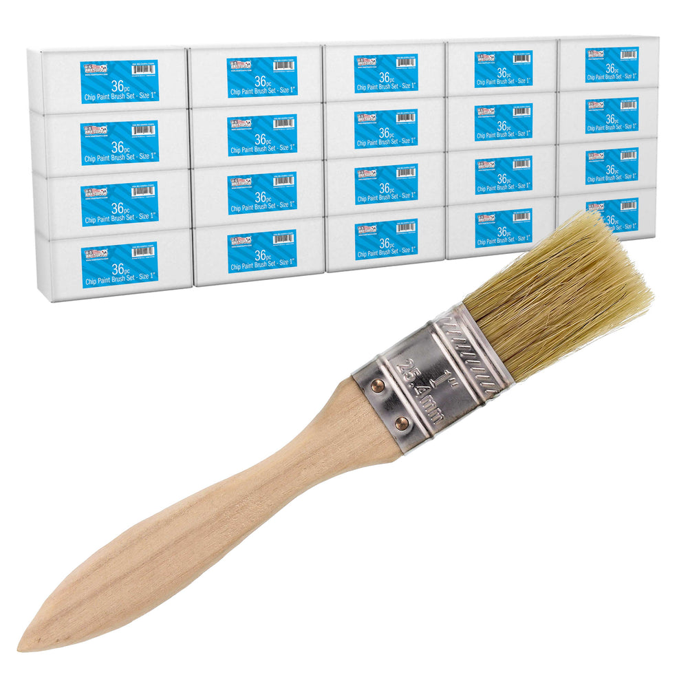 720 Pack of 1 inch Paint and Chip Paint Brushes for Paint, Stains, Varnishes, Glues, and Gesso