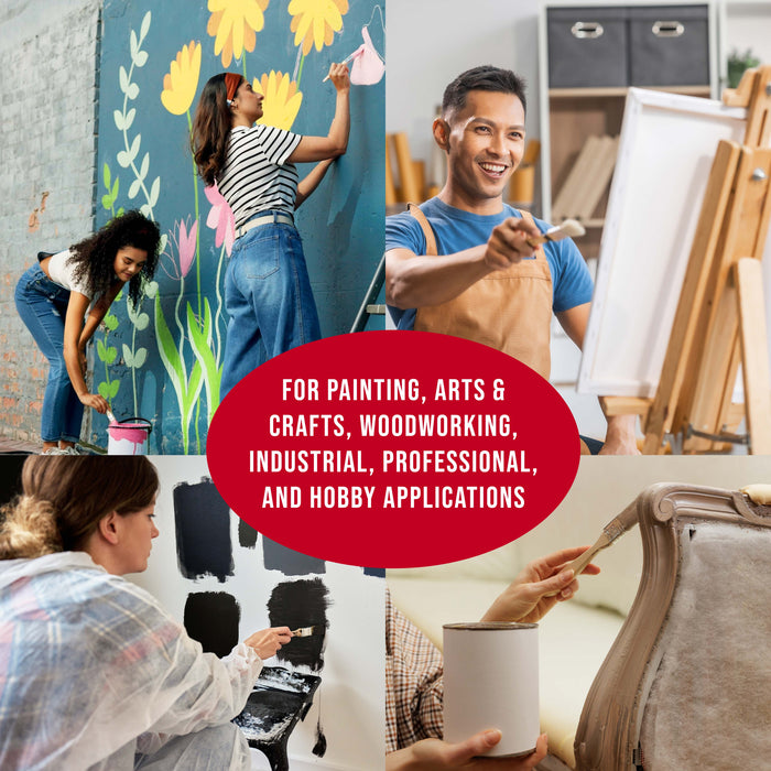 72 Pack of 1 inch Paint and Chip Paint Brushes for Paint, Stains, Varnishes, Glues, and Gesso