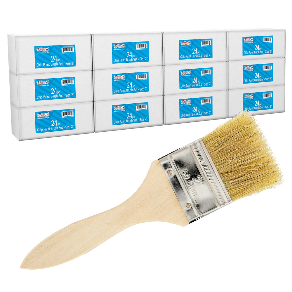 288 Pack of 2 inch Paint and Chip Paint Brushes for Paint, Stains, Varnishes, Glues, and Gesso