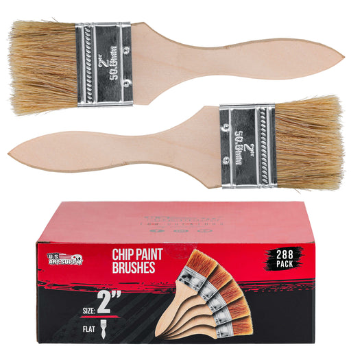 288 Pack of 2 inch Paint and Chip Paint Brushes for Paint, Stains, Varnishes, Glues, and Gesso