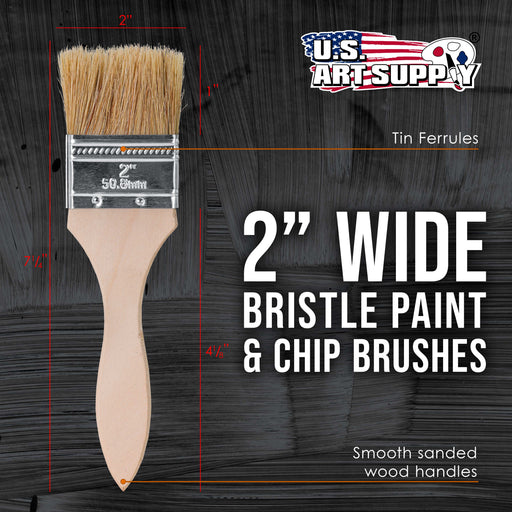 288 Pack of 2 inch Paint and Chip Paint Brushes for Paint, Stains, Varnishes, Glues, and Gesso