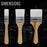 3 Pack of Variety Size Synthetic Bristle Paint, Chip and Utility Paint Brushes for Paint, Stains, Varnishes, Glues, and Gesso