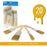 20 Pack of Assorted Size Paint and Chip Paint Brushes for Paint, Stains, Varnishes, Glues, and Gesso