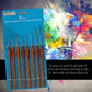 8 Piece Taklon Detail and Liner Artist Brush Set with Wood Comfort Grip Handles - Art, Detailing, Acrylic, Oil, Watercolor