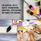 1 inch Foam Sponge Wood Handle Paint Brush Set (Value Pack of 25) - Lightweight, durable and great for Acrylics, Stains, Varnishes, Crafts, Art