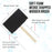 4 inch Foam Sponge Wood Handle Paint Brush Set (Value Pack of 10) - Lightweight, durable and great for Acrylics, Stains, Varnishes, Crafts, Art