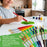 20-Piece Assorted Hog Bristle Brush Set - Large Thick Paint Brushes, Classroom Paint Brushes for Crafts, Tempera & Acrylic Painting, Ideal for Beginners & Students