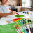 20-Piece Assorted Hog Bristle Brush Set - Large Thick Paint Brushes, Classroom Paint Brushes for Crafts, Tempera & Acrylic Painting, Ideal for Beginners & Students