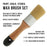 2-Piece Multi Use Oval & Round Chalk, Wax & Stencil Brushes for Chairs Dressers Cabinets & Other Wood Furniture, 100% Natural Bristles, Rust Resistant
