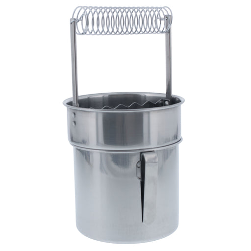 Stainless Steel Paint Brush Washer with Wash Tank, Spiral Holder, and Sediment Grate - Oil Paint Brush Cleaner for Artists