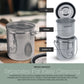 Stainless Steel Leak-Proof Deluxe Paint Brush Washer with Wash Tank, Clip-On Lid, and Strainer Cup - Oil Paint Brush Cleaner for Artists