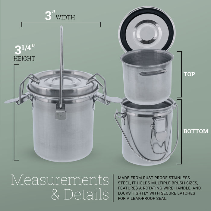 Small Stainless Steel Deluxe Brush Washer
