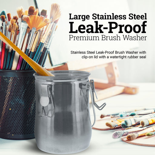 Large Stainless Steel Premium Brush Washer