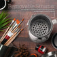 Large Stainless Steel Leak-Proof Deluxe Paint Brush Washer with Wash Tank, Clip-On Lid, and Strainer Cup - Oil Paint Brush Cleaner for Artists