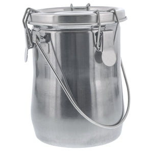 Large Stainless Steel Leak-Proof Deluxe Paint Brush Washer with Wash Tank, Clip-On Lid, and Strainer Cup - Oil Paint Brush Cleaner for Artists