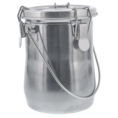 Large Stainless Steel Leak-Proof Deluxe Paint Brush Washer with Wash Tank, Clip-On Lid, and Strainer Cup - Oil Paint Brush Cleaner for Artists
