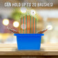 12-Hole Plastic Paint Brush Cleaner Washer & Paint Brush Holder with Palette Lid for Acrylic, Watercolor, Oil