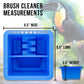 12-Hole Plastic Paint Brush Cleaner Washer & Paint Brush Holder with Palette Lid for Acrylic, Watercolor, Oil