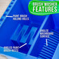 12-Hole Plastic Paint Brush Cleaner Washer & Paint Brush Holder with Palette Lid for Acrylic, Watercolor, Oil