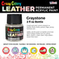 Graystone Premium Acrylic Leather and Shoe Paint, 2 oz Bottle - Flexible, Crack, Scratch, Peel Resistant - Artist Create Custom Sneakers, Jackets, Bags, Purses, Furniture Artwork