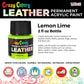 Lemon Lime Premium Acrylic Leather and Shoe Paint, 2 oz Bottle - Flexible, Crack, Scratch, Peel Resistant - Artist Create Custom Sneakers, Jackets, Bags, Purses, Furniture Artwork