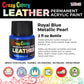 Royal Blue Metallic Pearl Premium Acrylic Leather and Shoe Paint, 2 oz Bottle - Flexible, Crack, Scratch, Peel Resistant - Artist Create Custom Sneakers, Jackets, Bags, Purses