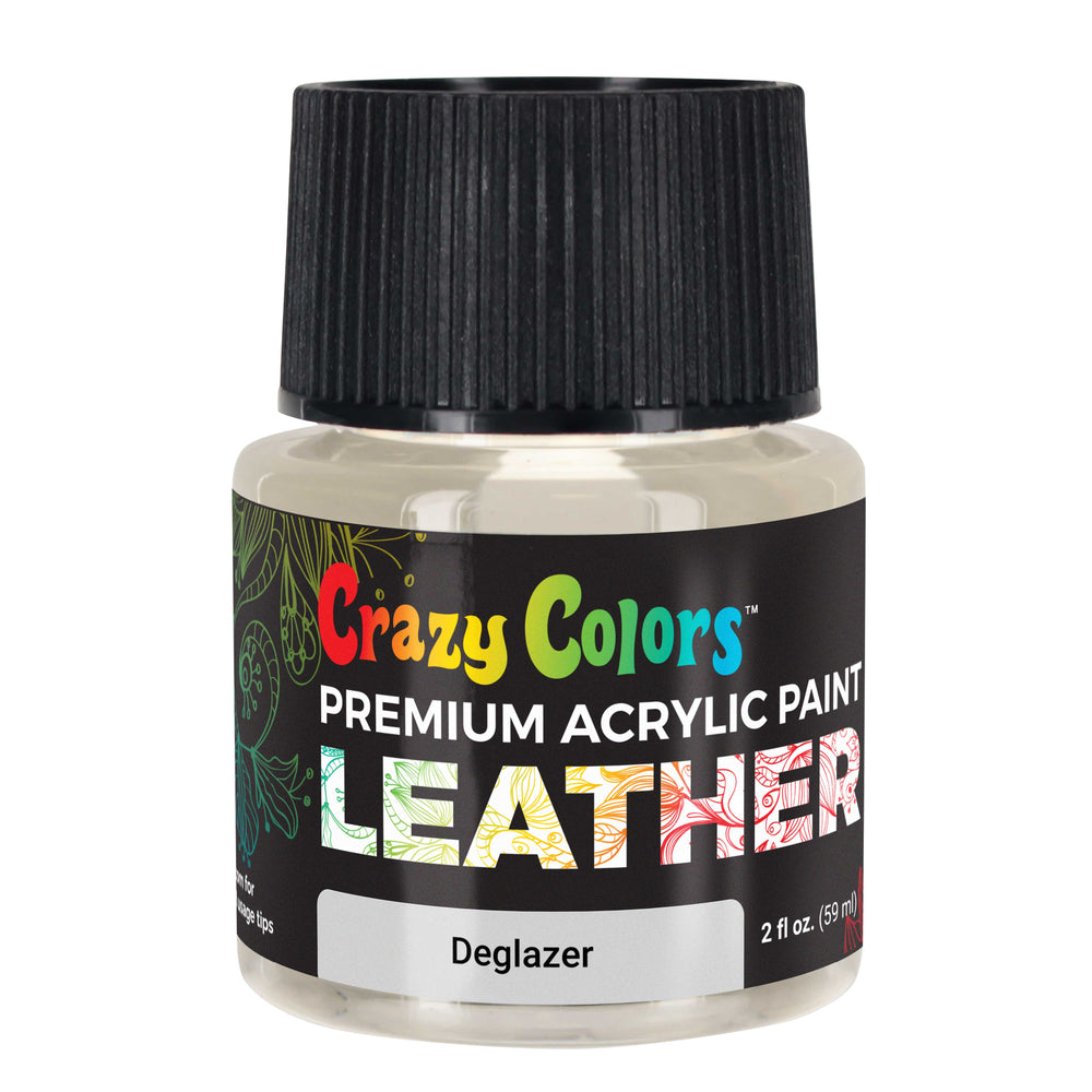 Leather Prep and Deglazer, 2 oz - Prepare Leather Surfaces for Paint, Adhesion Promoter - Cleaner, Remove Shoe Wear Contaminants, Dirt, Grease, Grime, Wax - Clean Sneakers, Jackets Purses