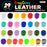 Premium Acrylic Shoe & Leather Paint Kit 29-Color with 4 Brushes (1 oz Bottles) - Acrylic Leather Paint for Shoes, Sneakers, Jackets, Bags, Purses, Furniture