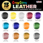 Premium Acrylic Shoe & Leather Paint Kit 13 Metallic Pearl Colors with 4 Brushes (1 oz Bottles) - Acrylic Leather Paint for Shoes, Sneakers, Jackets, Bags, Purses, Furniture