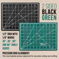 9" x 12" Self-Healing Cutting Mat 5-Ply (2 Pack) - Double-Sided Green/Black Craft Mat, Non-Slip Cutting Mats for Crafts, Sewing, Quilting, Scrapbooking