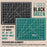 9" x 12" Self-Healing Cutting Mat 5-Ply (2 Pack) - Double-Sided Green/Black Craft Mat, Non-Slip Cutting Mats for Crafts, Sewing, Quilting, Scrapbooking